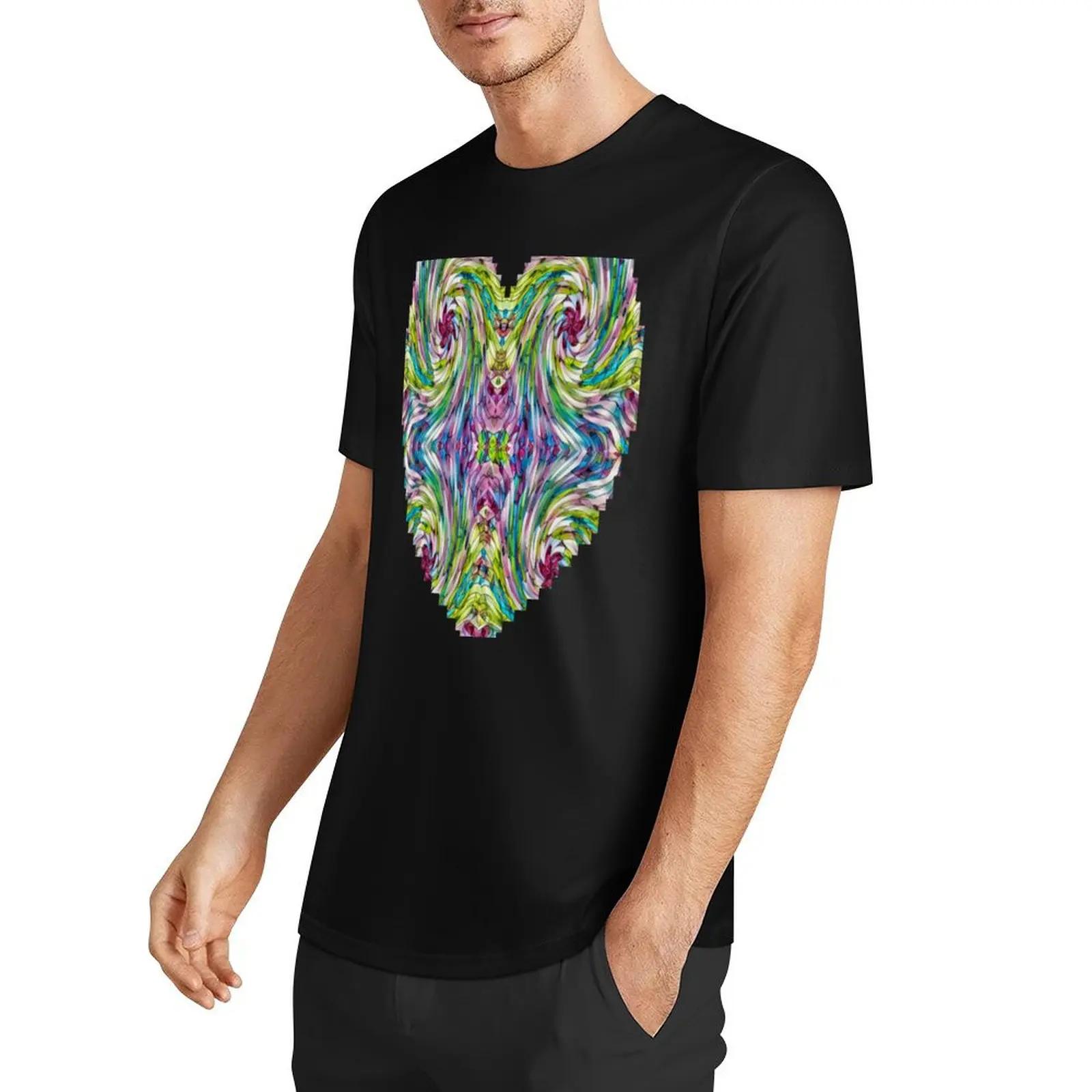 Spectral Swirl Abstract Art Masterpiece T-Shirt oversized graphics luxury clothes men