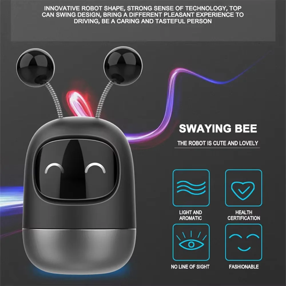 إرسال 3 لصق سيارة الروائح سيارة داخل مقاطع تنفيس الهواء روبوت الحلي الزخرفية الصلبة العطر لصق معطّر الهواء #4