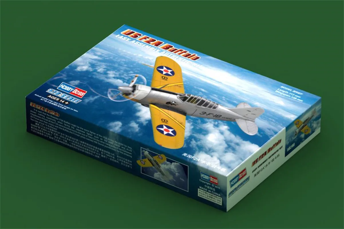 

HobbyBoss масштаб 1/72 F2A истребитель буйвола военная пластиковая модель в сборе # 80290
