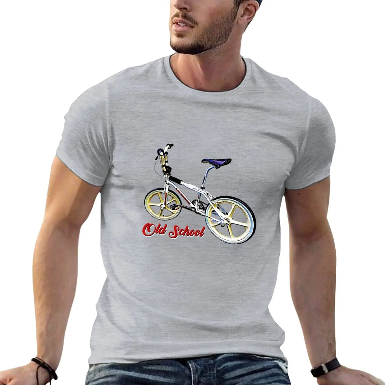 old school bmx T-Shirt graphic t shirts quick-drying t-shirt t shirt man mens white t shirts