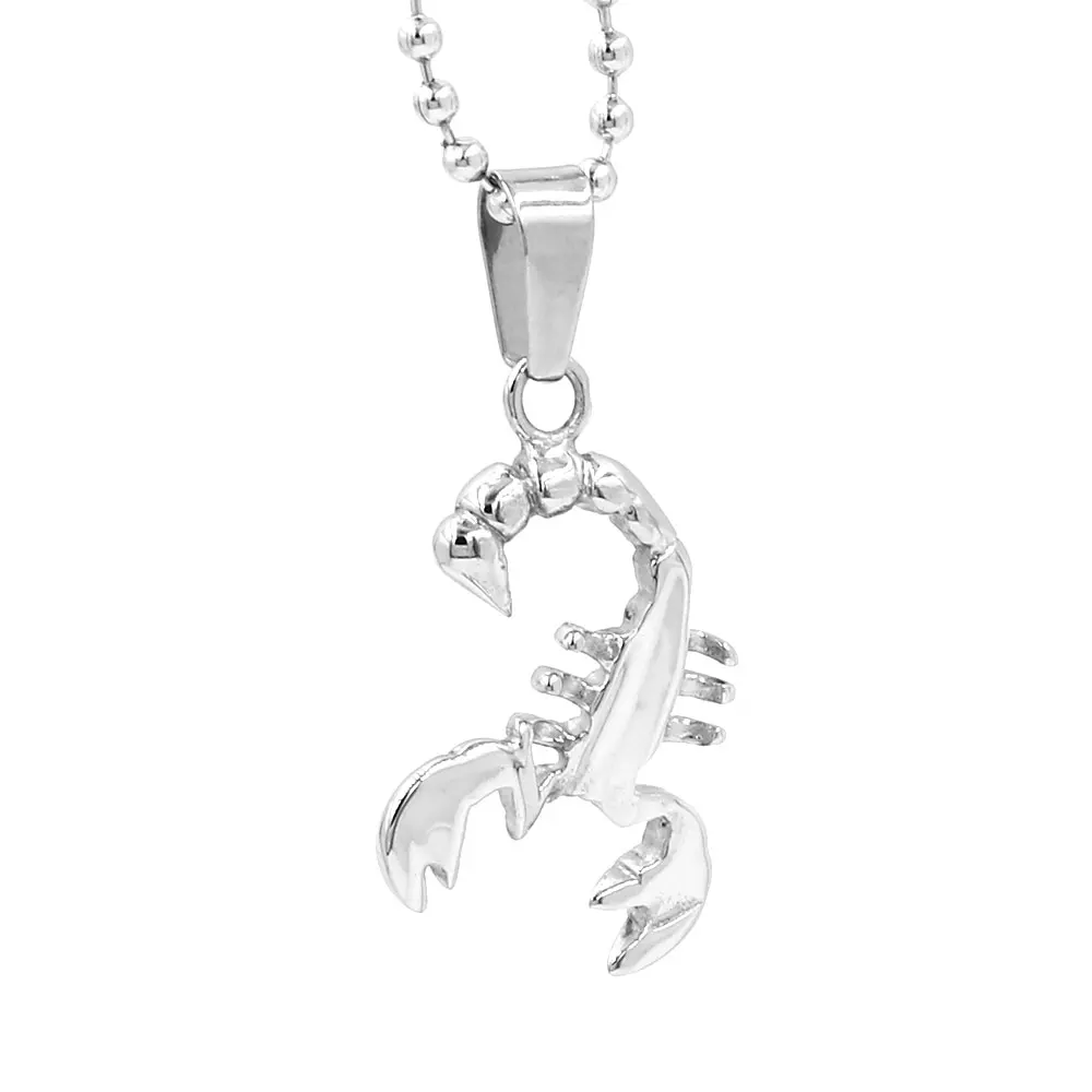 Fashion Little Scorpion Pendant Stainless Steel Jewelry Animal Swingable Joint Scorpion Biker Pendant For Men Women Kid as Gift