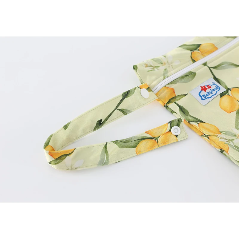 Immagine 6: Borsa per Pannolini con Stampe Carine, 1 Pezzo, Riciclata, con Cerniera, Impermeabile, per Pannolini e Passeggino