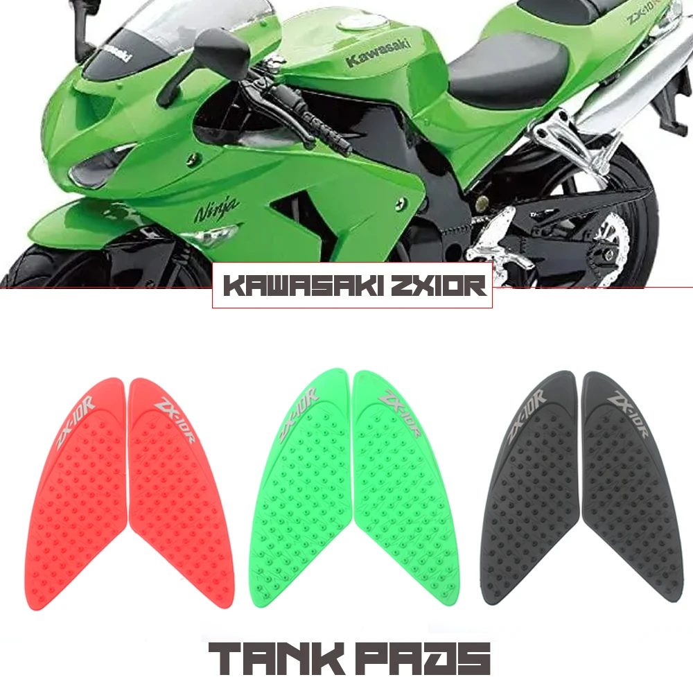 For Kawasaki ZX10R zx-10r 2004 2005 2006 2007 Motorcycle Anti Slip Tank Pad Gas Knee Grip Traction Side Protector Stickers