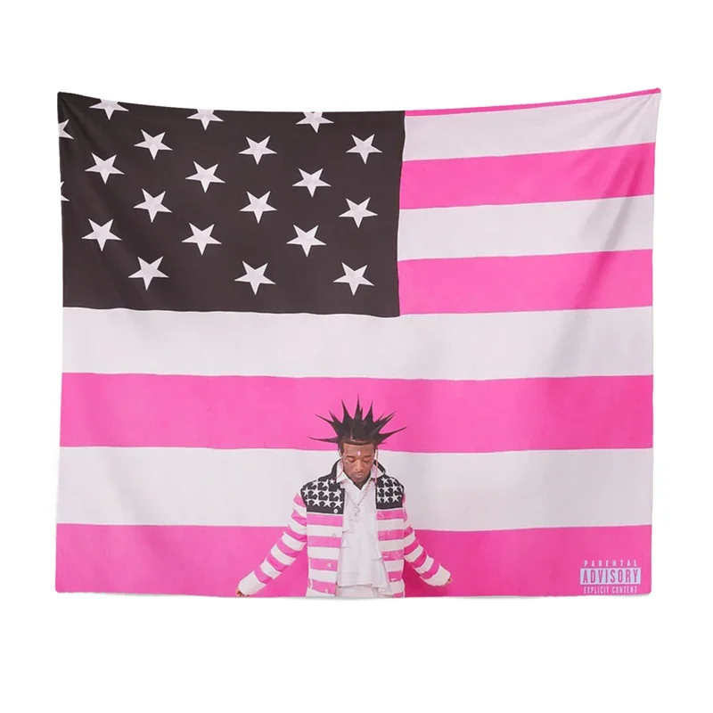 Aertemisi Pink Tape Lil Uzi Vert Tapestry Wall Hanging Art for Bedroom Living Room Decor College Dorm Party Backdrop Home