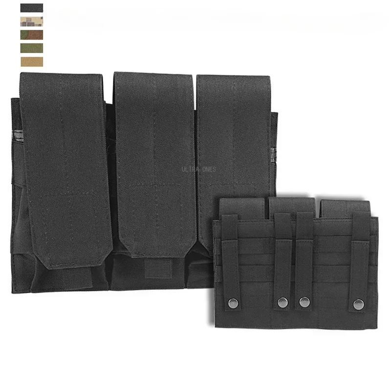 

Tactical Triple Magazine Pouches Molle 5.56 AK M4 AR 15 Double Stack Mag Pouch Rifle Mag Bag Hunting Accessories Pack