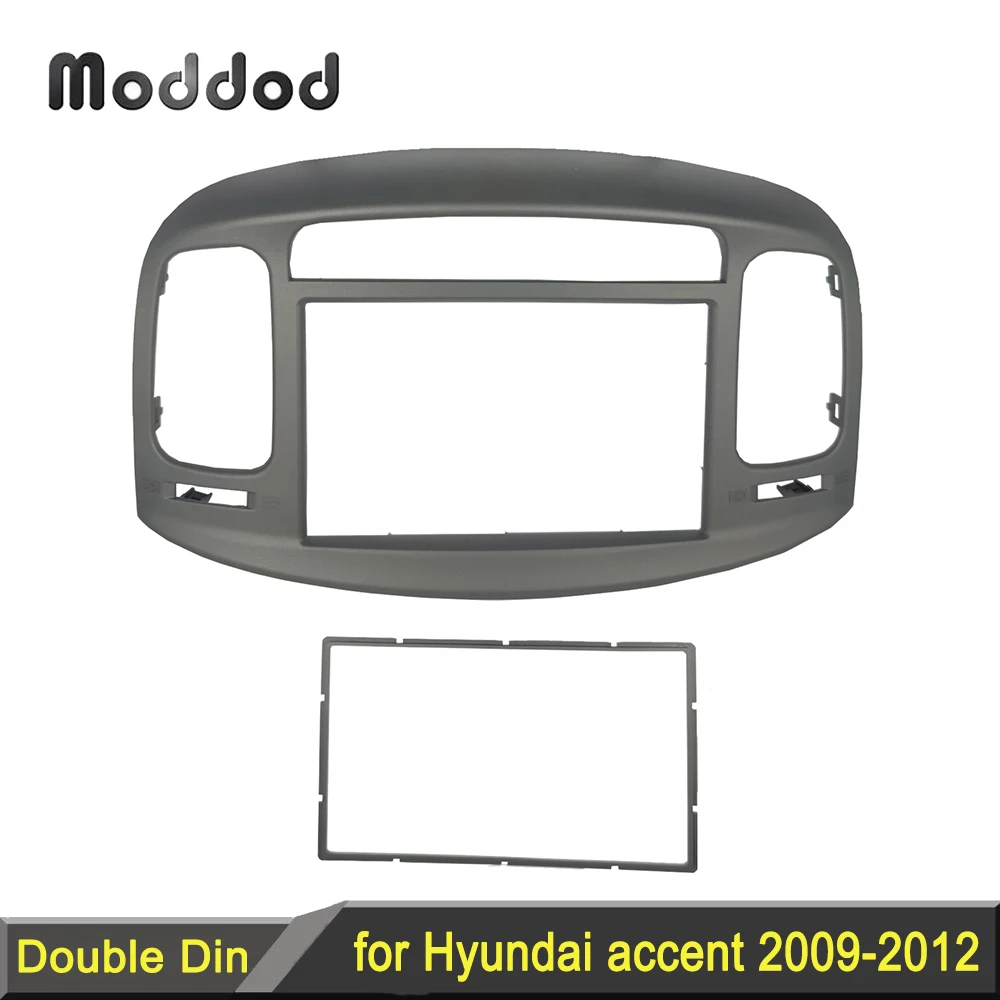 Car Radio Frame for HYUNDAI ACCENT 2009-2012 GPS Navigation Fascia Stereo DVD Player Install Panel Dash Mount Kit Adapter Cover