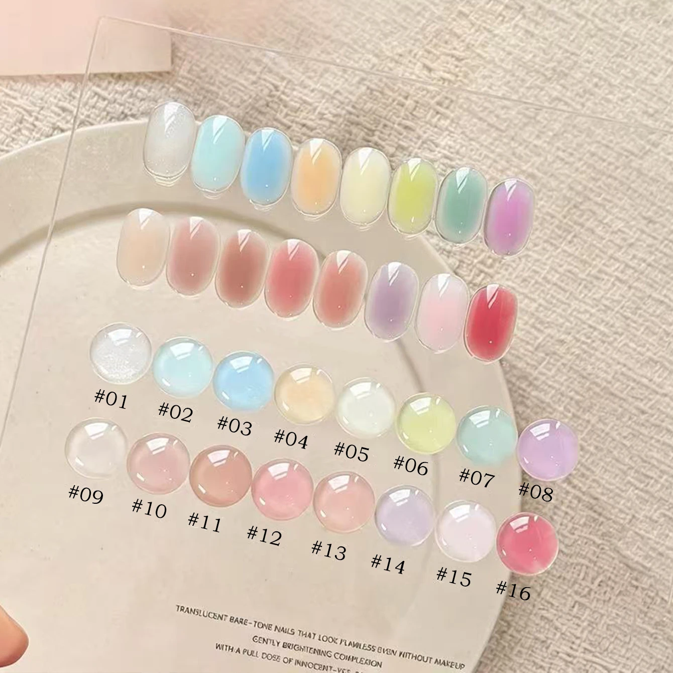 New Arrival 2026 MIANEL Icy Milk Jelly Macaron Series Translucent Brightening Soothing Soft Solid Color Gel Polish