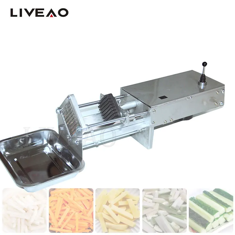 Electric Potato Chips Making Machine Effective French Fry Slicer Chipper Cut Kitchen