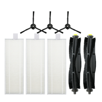 A66T Roller Brush HEPA Filter Side Brush Replacement Parts for Qihoo 360 S10 X100 Max Robotic Vacuum Cleaner