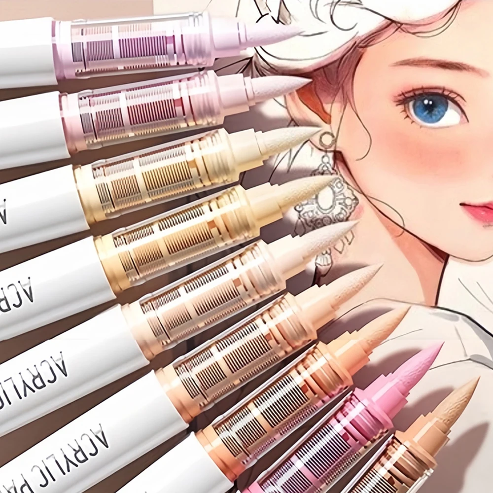 

Набор акриловых маркеров-кистей, серия Pro Color с автоматической системой контроля чернил, 9 штук в наборе