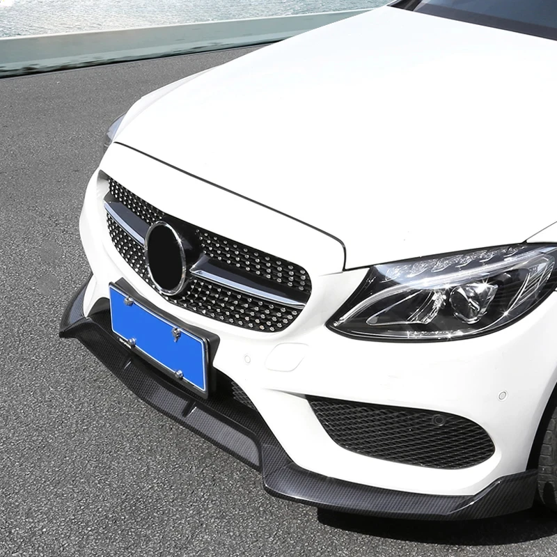 Becquet de lèvre de pare-chocs avant pour Mercedes Benz classe C W205 C205 coupé 2015 – 2023, diffuseur de séparateur de lame inférieure, Kit de carrosserie automobile, réglage