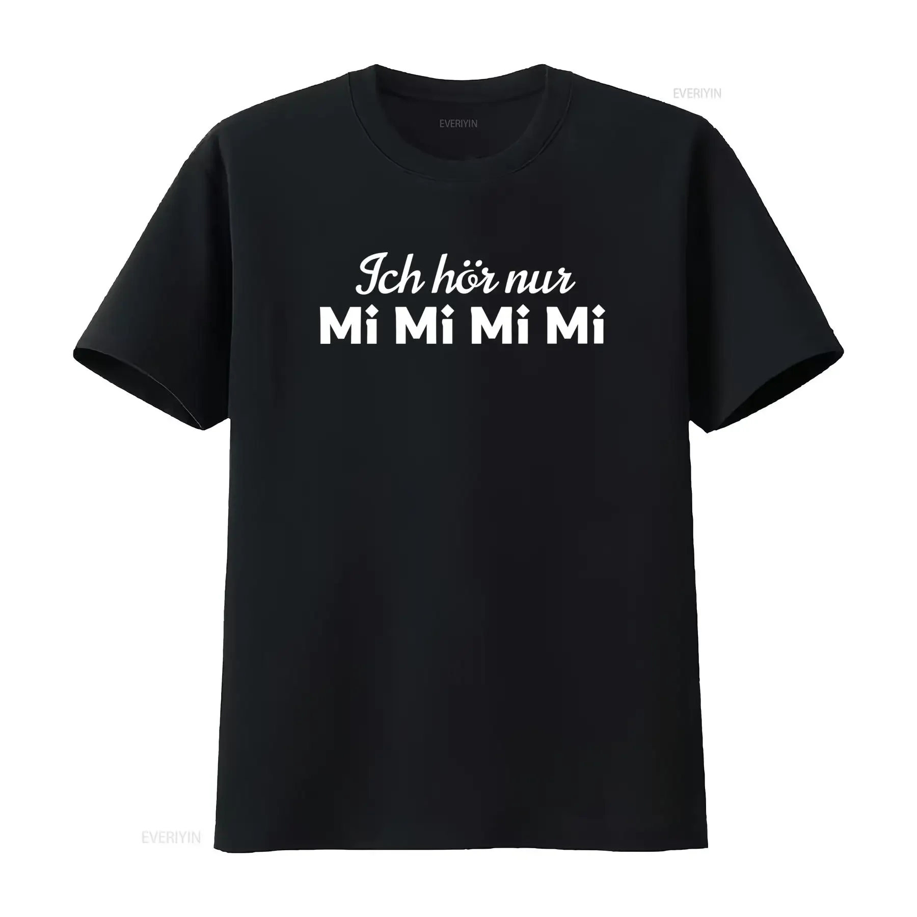 Mens T Shirt I Only Hear Mimimi Logo Print Fun Statement for Men vintage Washed graphic Comfortable Soft Breathable Versatile