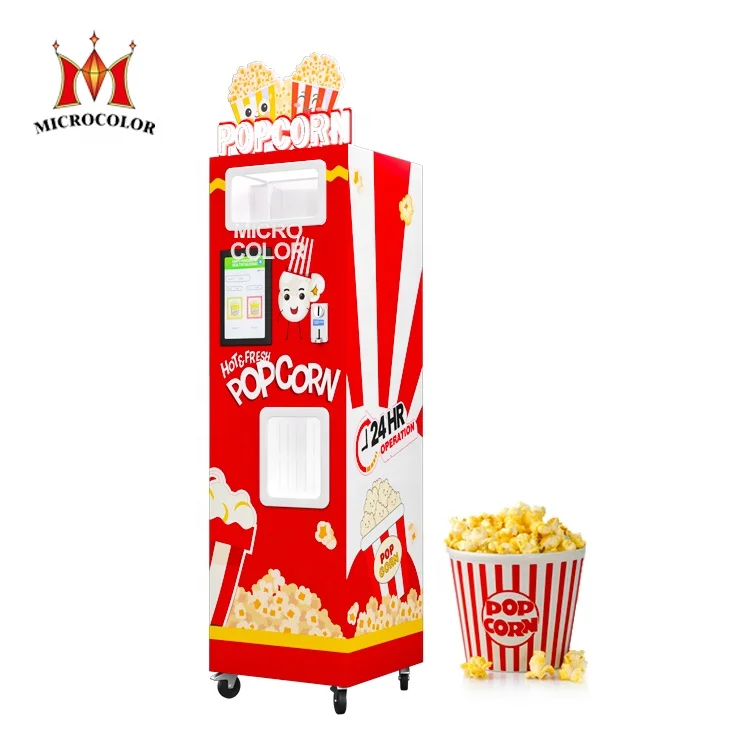 Máquina expendedora automática de palomitas de maíz con sabor 2 de nuevo diseño a la venta