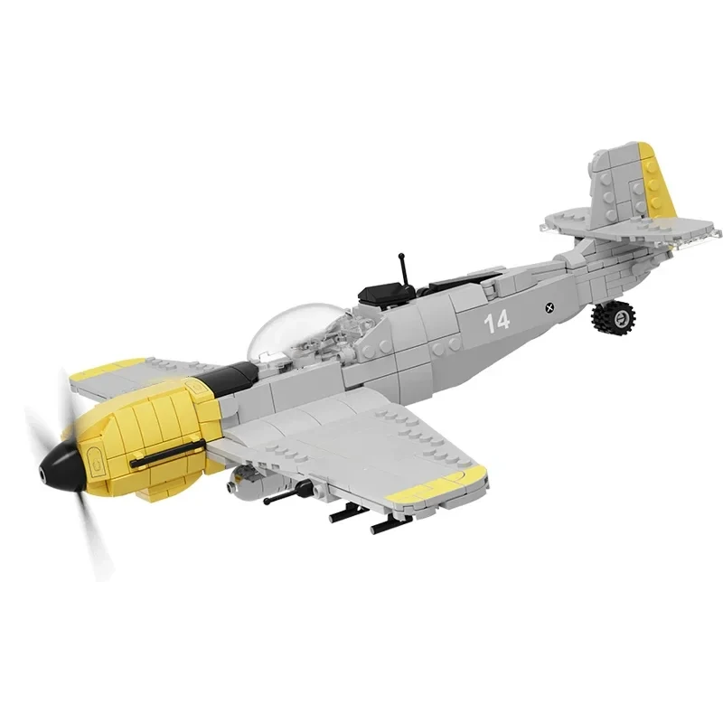 

Military WW2 BF109 Fighter Block DIY 1/48 Scale German Plane Building Brick Toy For Boy Children