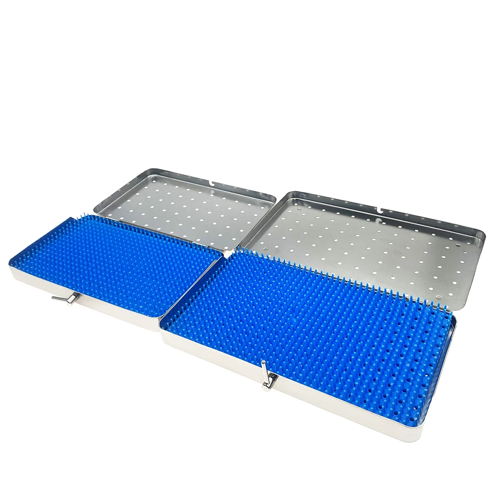 Sterilization Case Tray Disinfection box Middle or Large Size Stainless steel Dental Eye Surgical Instrument