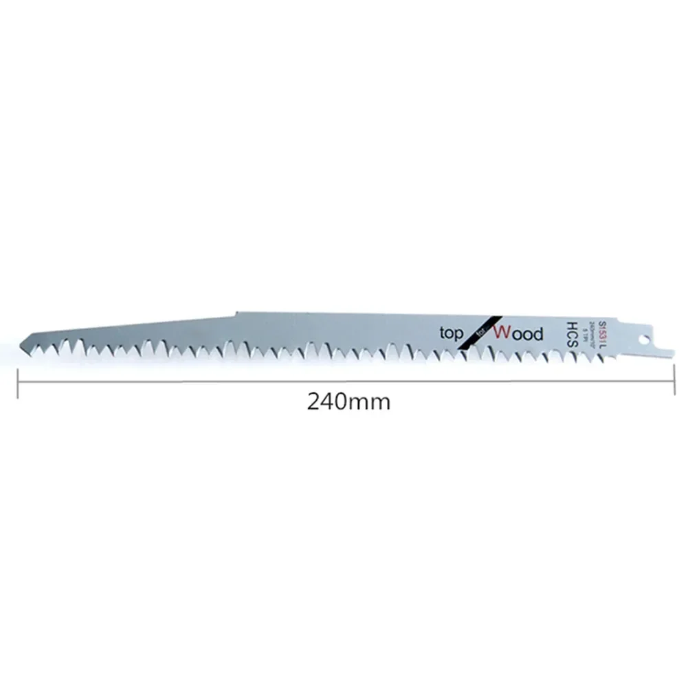 Imagem -02 - Hcs Lâminas de Serra Alternativa S1531l Curva de Corte Lâminas de Serra Acessórios da Ferramenta Elétrica para Floresta Madeira Metal Peças 240 mm