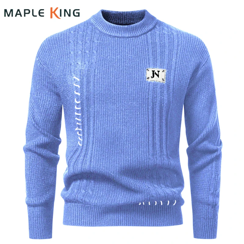 

Man Designer Sweater Warm Letter Splicing Pullovers Knitwear Fall Clothes Youthful Mens Jersey Warm Jumpers Crewneck Sweaters