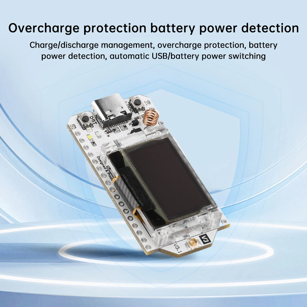 

0,96-дюймовый Wi-Fi LoRa32 V3 ESP32 ESP32-S3WiFi Bluetooth-модуль LAF433-510 LA863-928 Макетная плата BT + WIFI Lora Kit для Arduino