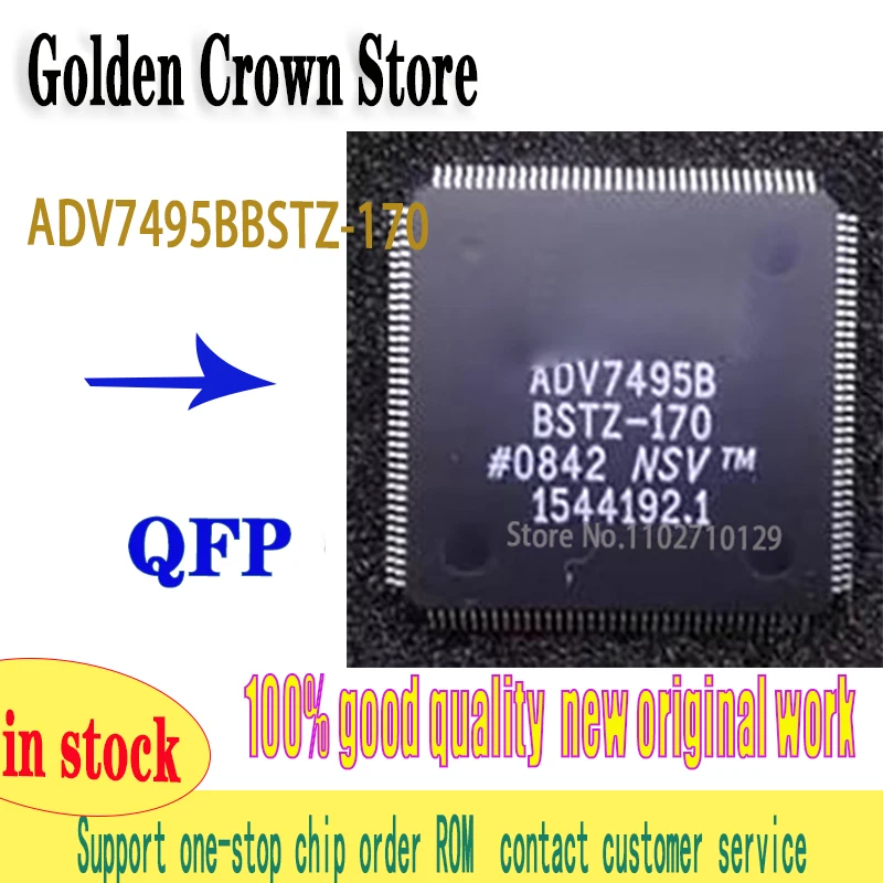 1PCS/lot  ADV7495BBSTZ-170 ADV7495B ADV7495 QFP144 Chipset work New original In Stock