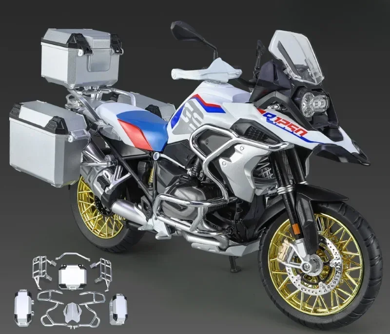 1:9 BMW R1250 GS with Accessories, Alloy Motorcycle Model Decoration, Gift Box, Holiday Gift