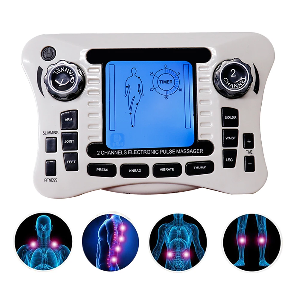 

Электрический миостимулятор TENS EMS для физиотерапии, массажер для тела, электростимулятор для глубокого массажа тканей и снятия боли в плечах