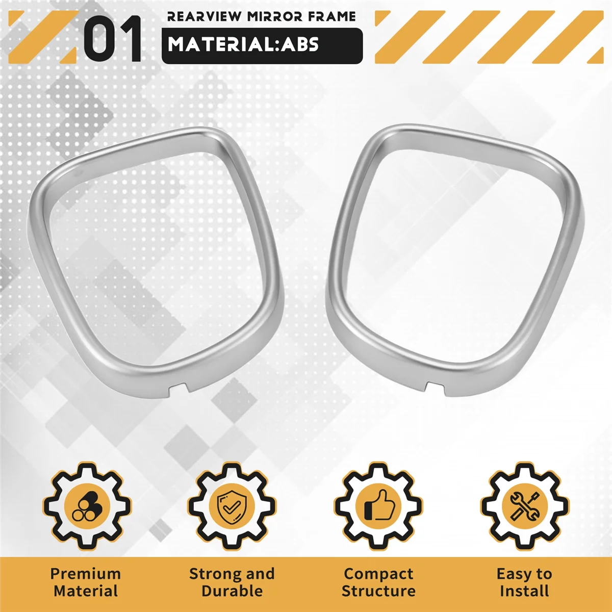 

Прочная накладка на рамку внешнего бокового зеркала заднего вида для Jaguar XE 15-16