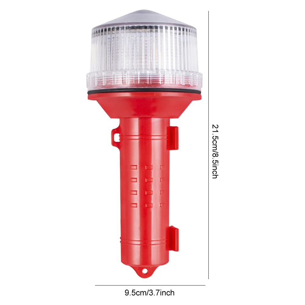 Solar Charging LED Flashing Torch Light 2KM Visual Distance Multifunctional Signal Light Boat Navigation Light for Boats Anchors