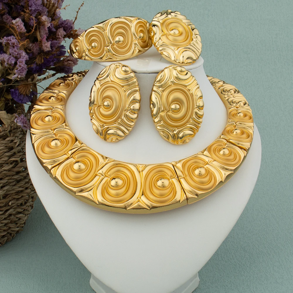 Dubai Big Jewelry Set Design for Women, Wedding Gift