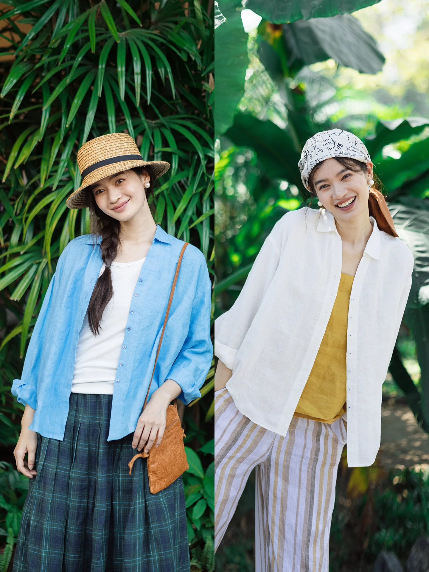 

Spring New Sle Women's Long Sve irt Waed Han Han Linen Collar Button down Loose Fit Comfortable Breathable Casual irt