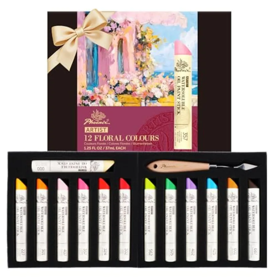 

Oil Paint Stick Water Soluable - Set of Spring Color 37ml Large Soft Oil s for Artists