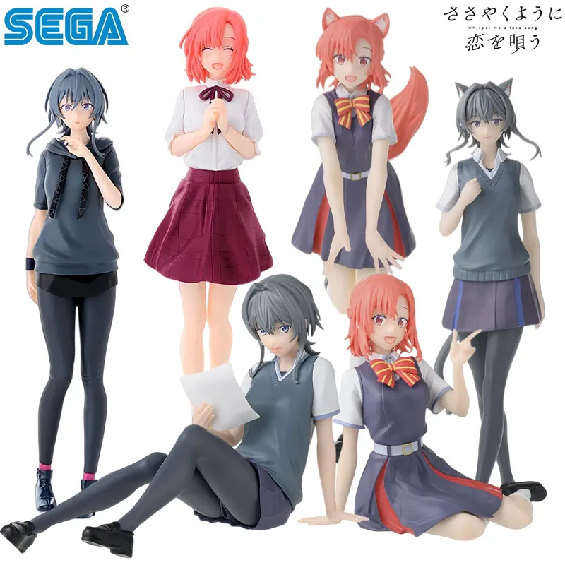 

In Stock SEGA Genuine Whispering You A Love Song Asanagi Yori Kino Himari Anime Character for Gift Collection Action Toys Model