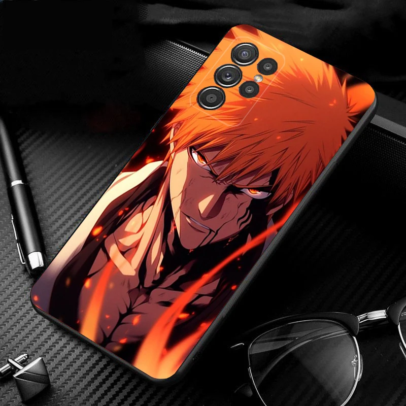 Phone Case For Samsung S24 S23 S22 S21 S20 Ultra S20 S22 S21 S10E S20 FE S24 Plus Bleach Anime Ichigo Kenpachi Shell