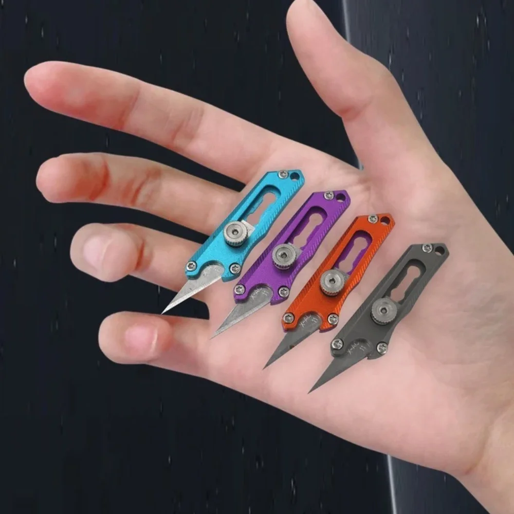 Mini cuchillo llavero aluminio, abridor botellas portátil - imagen 4