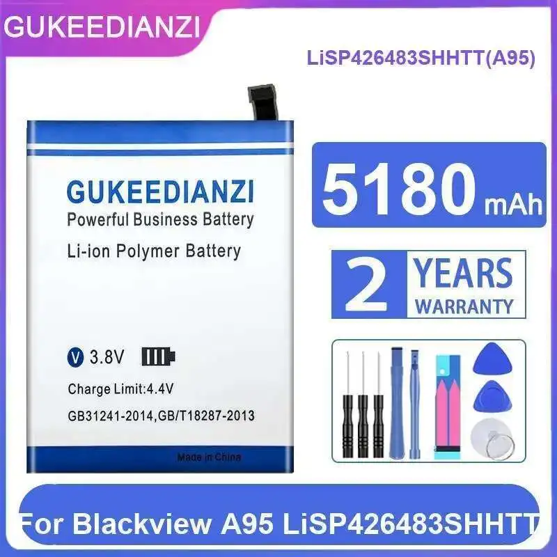 

Long Lasting Lisp426483shhtt A95 5180Mah Mobile Phone Battery High-Efficiency For Blackview