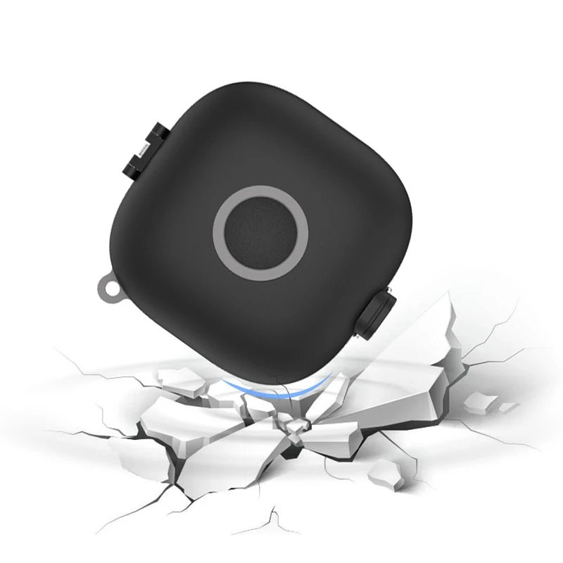 Casing penutup Headphone, dudukan kotak pengisian daya dengan Carabiner Lanyard penyerapan guncangan untuk Beats Fit Pro