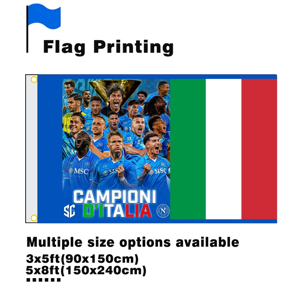 

All members of the Italian football team commemorate Naples Flag production Activities, gatherings, solidarity flags