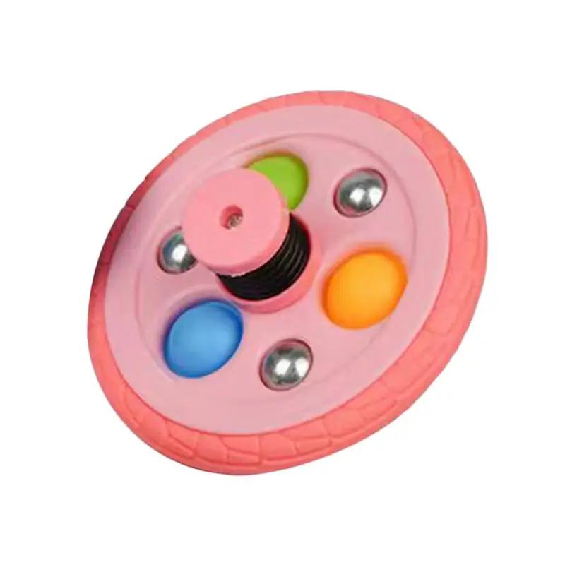 

Fidget Sensory Spring Tire Toys Fingertip Gyro Gyro Spinners Fidget Gyro Toys Spring Mechanism Bubble Pop Rubber Tire For