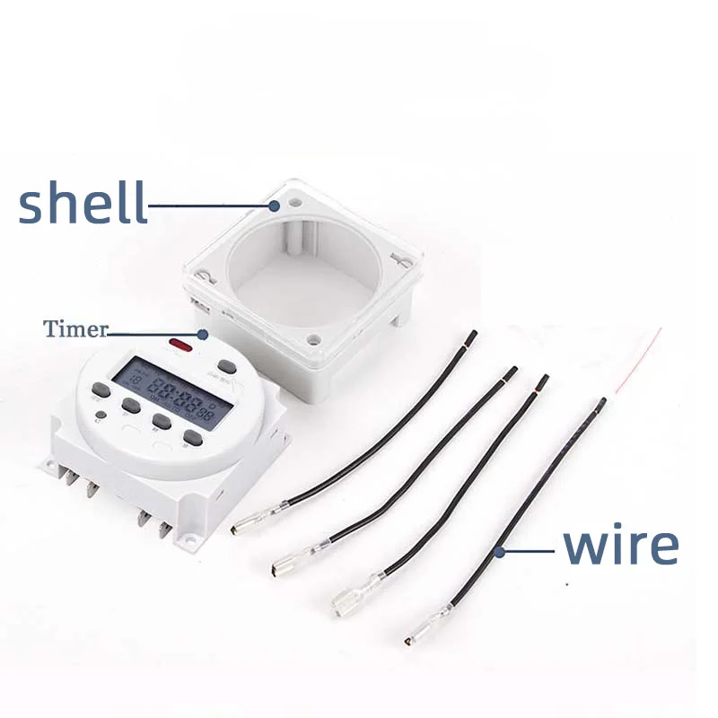 LC Timer Relay CN101A Digital Microcomputer LCD 220 VAC 12 V 24 VDC 110  cyclic timer Time switch electric digital timerswitch