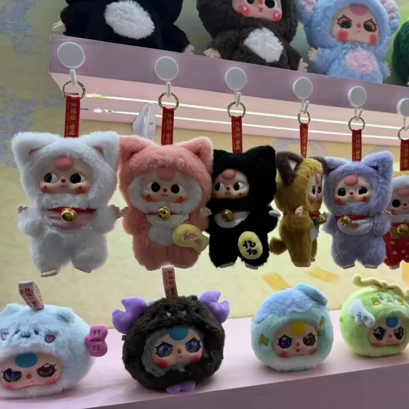 Op voorraad Baby Three Miljardair Lucky Cat Limited Nieuwe Pluche Blind Box Vinyl Doll Fashion Play Hanger Leuke Fan Collection Gift