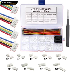 keszoox Molex 1.25mm 51021-02 MX 1.25mm Male Connector Kit 53047-0260 2-10P Housing with 28AWG Pre-crimped Cable