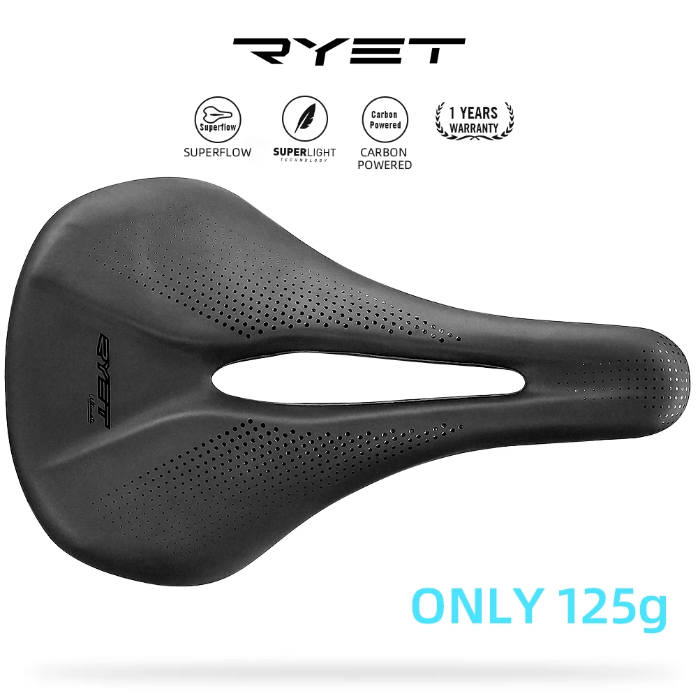 Ryet-超軽量カーボンファイバーバイクサドル,超軽量レザー,マウンテン