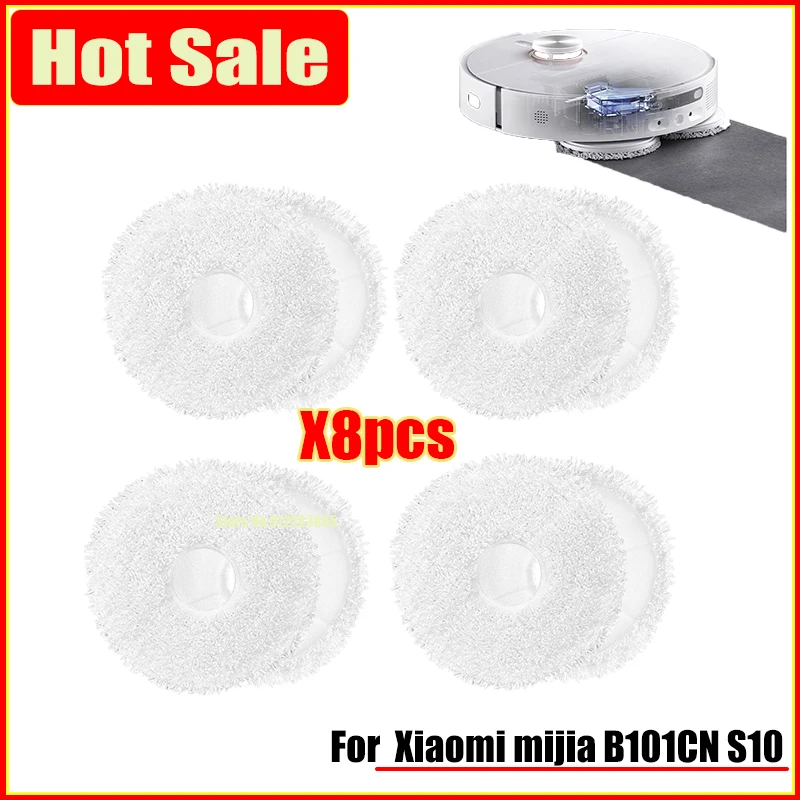 

For XiaoMi Mijia Omni All-in-One Robot Vacuum Cleaner B101CN S10 Mop Cloth Parts Household Washable Rag Replacement Accessories