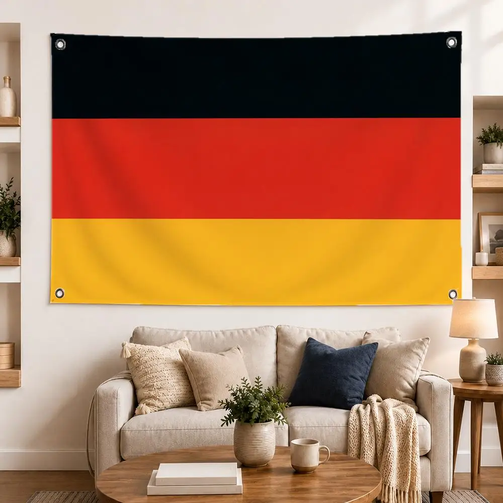 Germany Flags Large Wall Hanging Tapestry Banner Room Decor Print for Bedroom Living Room Outdoor