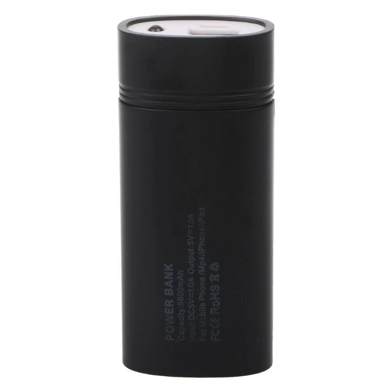 DIY 2x18650 Battery Portable 5600mAh Power Bank Box for Shell with USB for phone for  and other for smart phones without