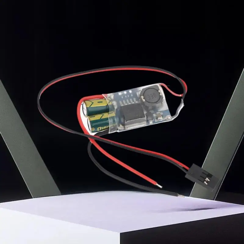 Receptor de Dron RC, fuente de alimentación externa UBEC-5A 2-7S BEC, regulador de interruptor antiinterferencias de protección completa de ruido RF más bajo