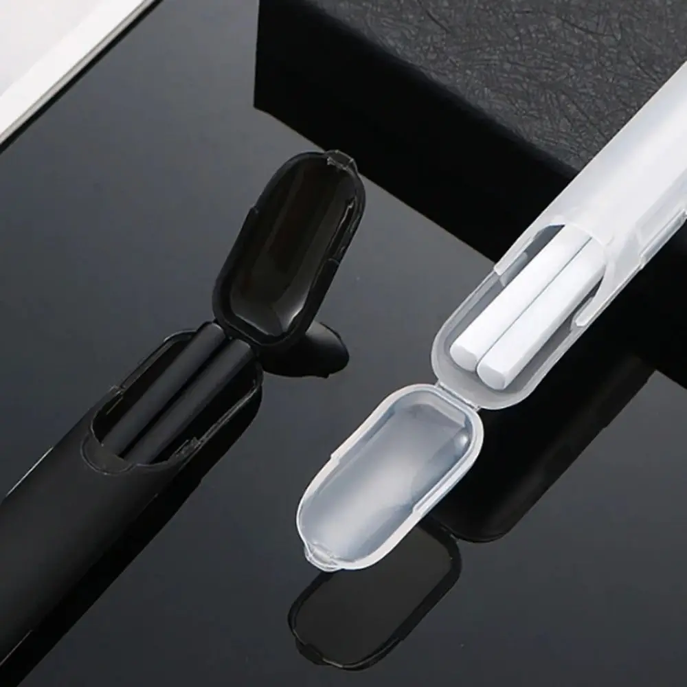 1pcs Portable Plastic Chopsticks Box 26cm Transparent Cutlery Straw Case Makeup Brush Storage Box