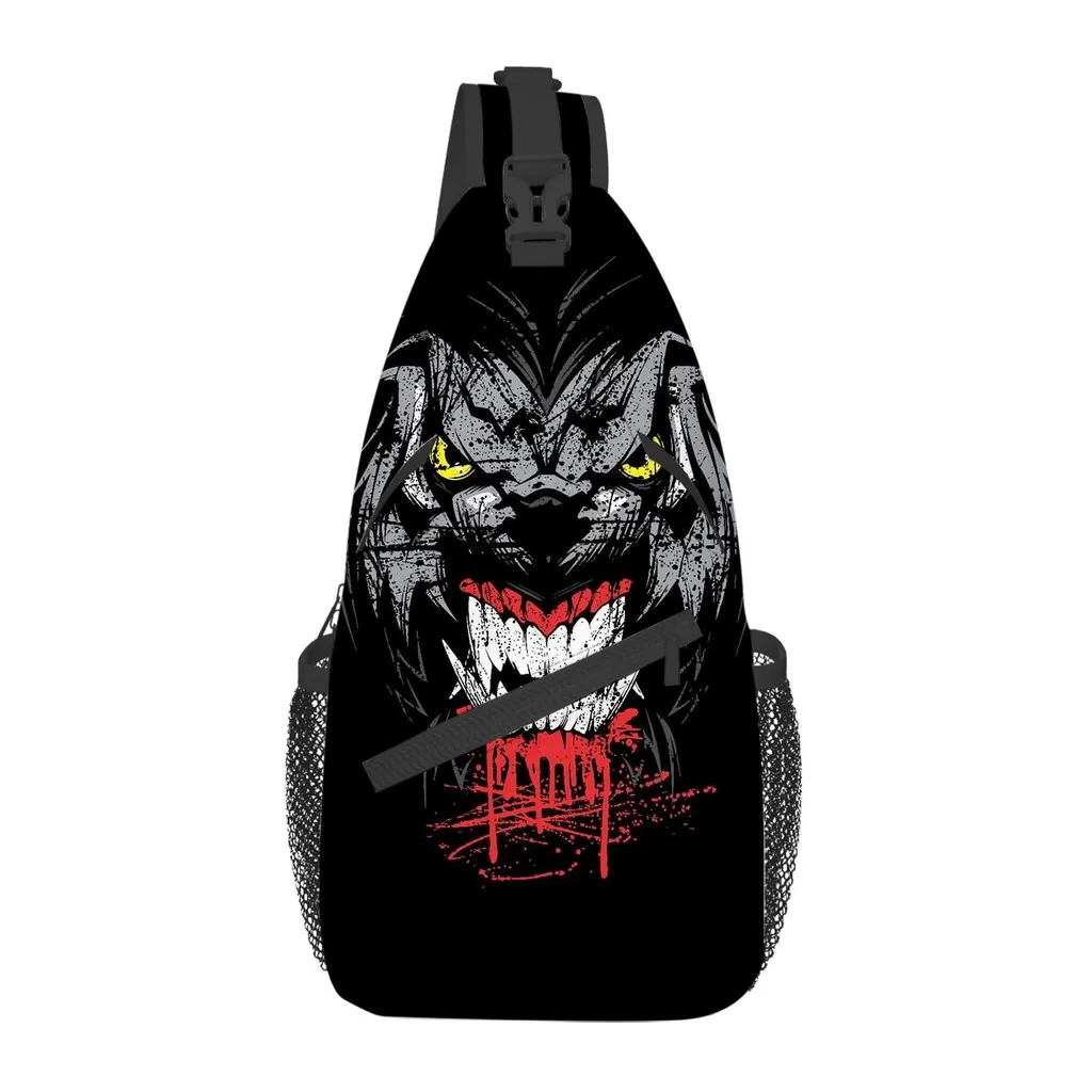 

Handsome Animals Chest Bag Boy/Girls Best Gift 2D Flat Cartoon Large Capacity Outdoor Sports Leisure Fashion Messenger Bag