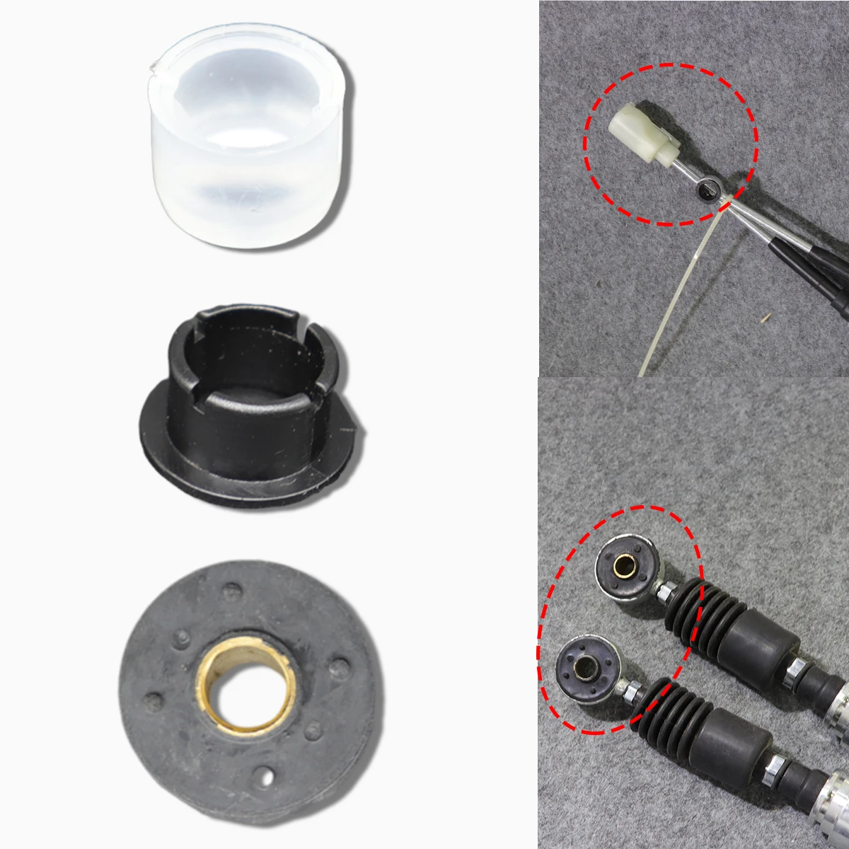 

For Toyota Corolla E120/E130 Allex Manual Gear Shifter Cable Linkage End Rod Control Connector Bushing Gearbox Selector Parts