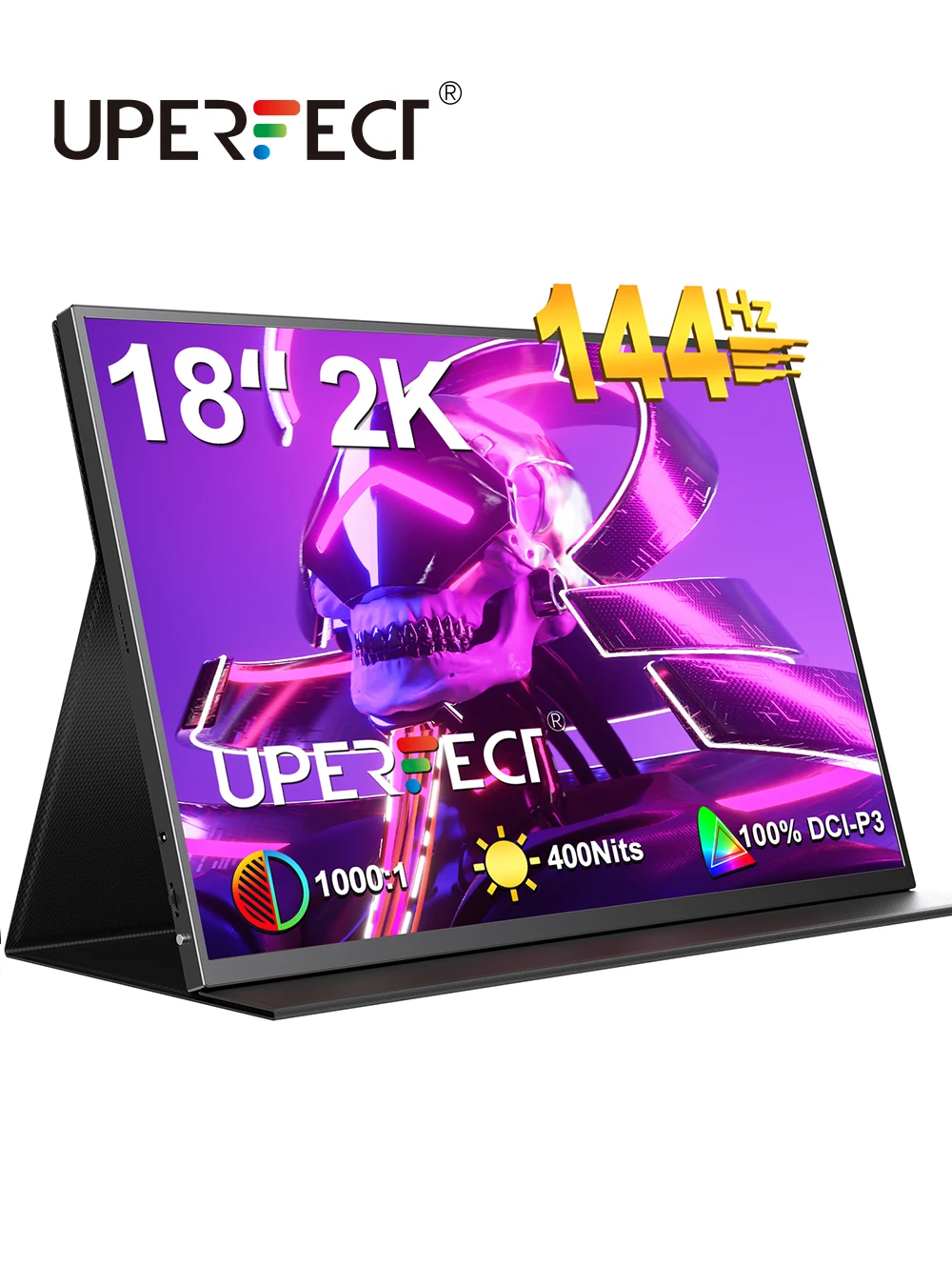 

UPERFECT UGame B118 100% DCI-P3 400cd/m² 2K HDR FreeSync Portable Monitor 144Hz Gaming Display With VESA For Steam Deck PS4/5