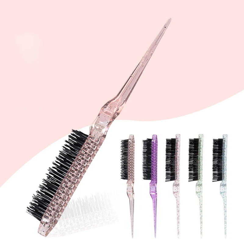 Brosse à cheveux en cristal, utilisée pour combler le côté et l'arrière des cheveux, adaptée aux hom